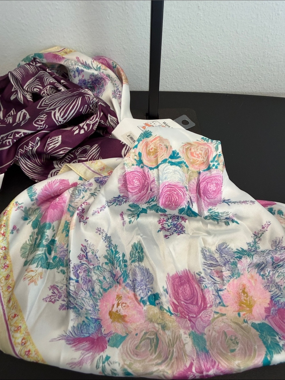 Piper K | Modern Purple & Soft Floral Scarfs - Picture 6 of 6
